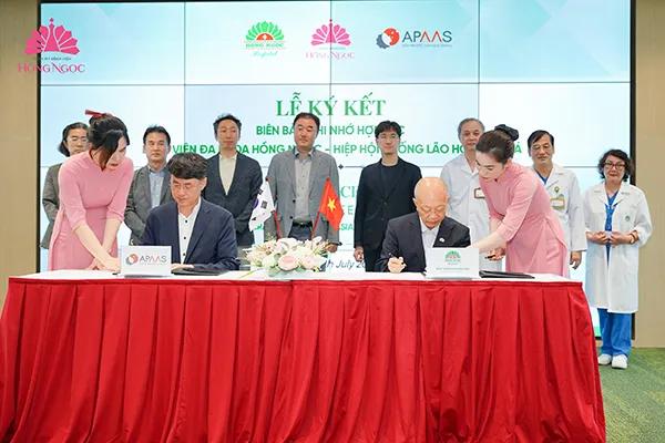 Bệnh viện Hồng Ngọc ký kết Biên bản ghi nhớ hợp tác với Hiệp hội chống lão hóa Châu Á Thái Bình Dương